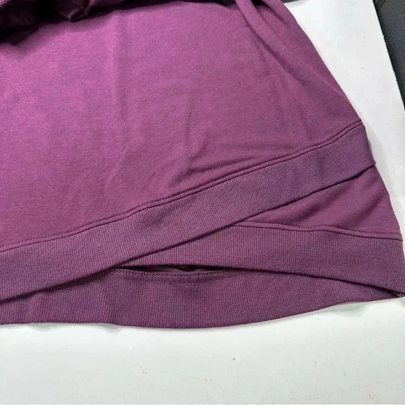 Danskin Womens Crisscross Pullover Top Medium Purple Long Sleeve - Picture 5 of 11